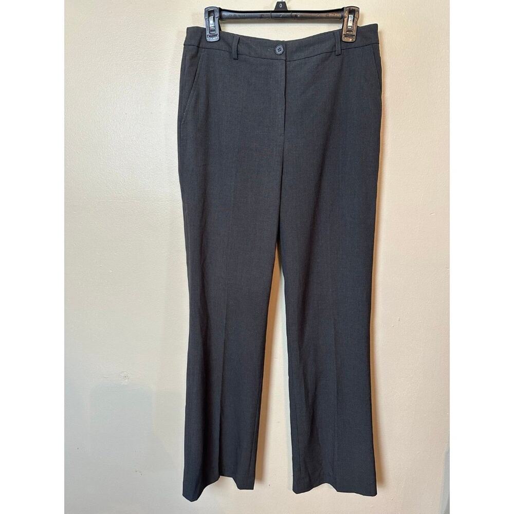 Women’s Dress Pants Size 8 Gray Slacks Wide Leg High Rise Trousers